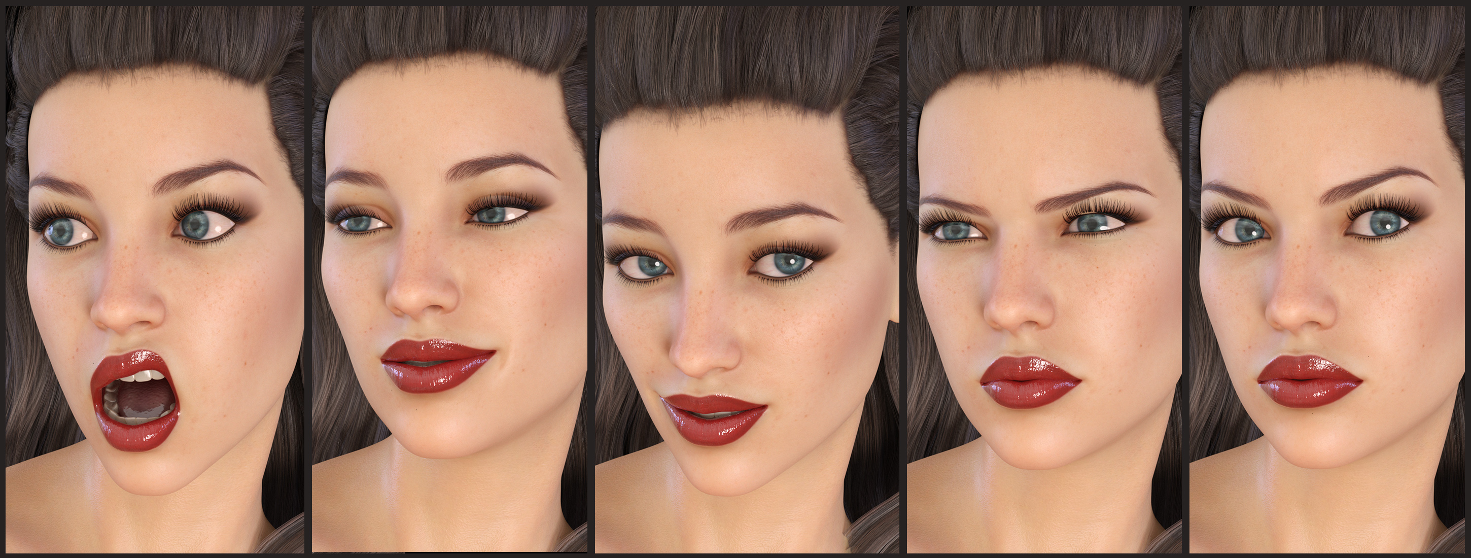 Z Utility Series: Real Life Expressions for Genesis 3 and 8 Female by: Zeddicuss, 3D Models by Daz 3D