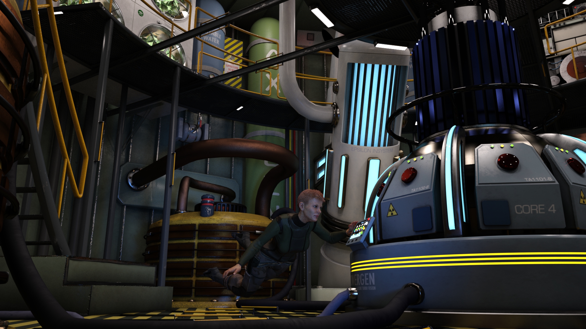 MV Stella Engineering Deck MV Stella Engineering Deck by: TangoAlpha, 3D Models by Daz 3D