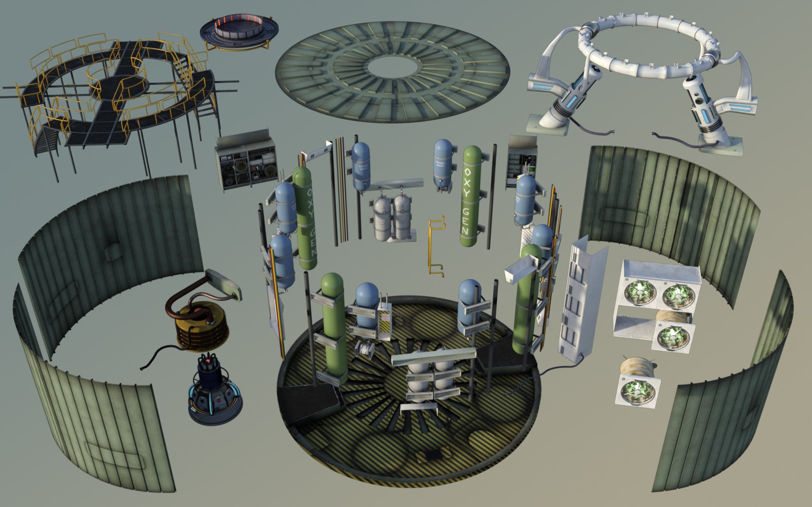 MV Stella Engineering Deck by: TangoAlpha, 3D Models by Daz 3D