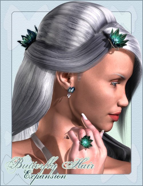 Butterfly Hair Expansion by: ValeaArki, 3D Models by Daz 3D