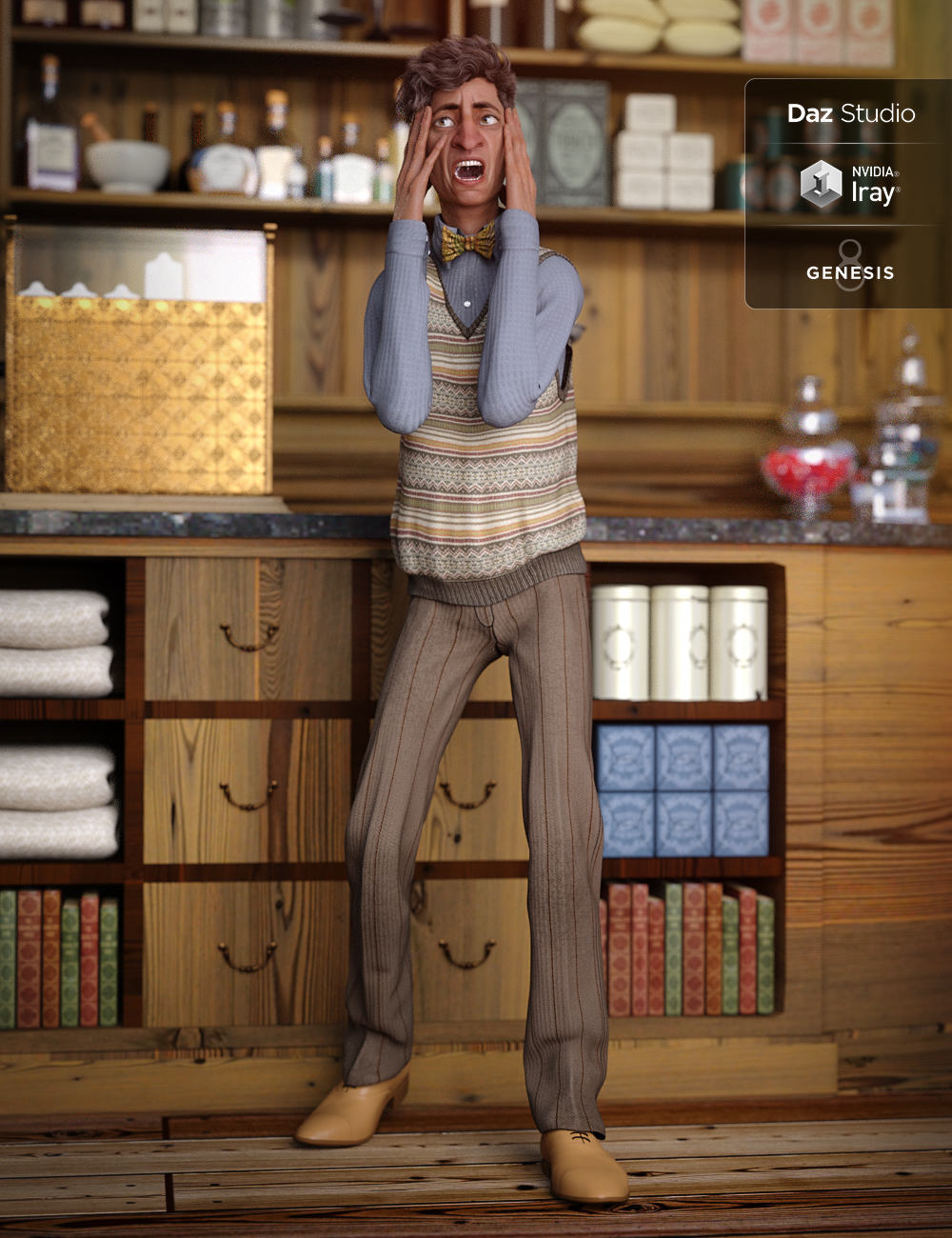 Sweater Vest Outfit Textures by: Arien, 3D Models by Daz 3D