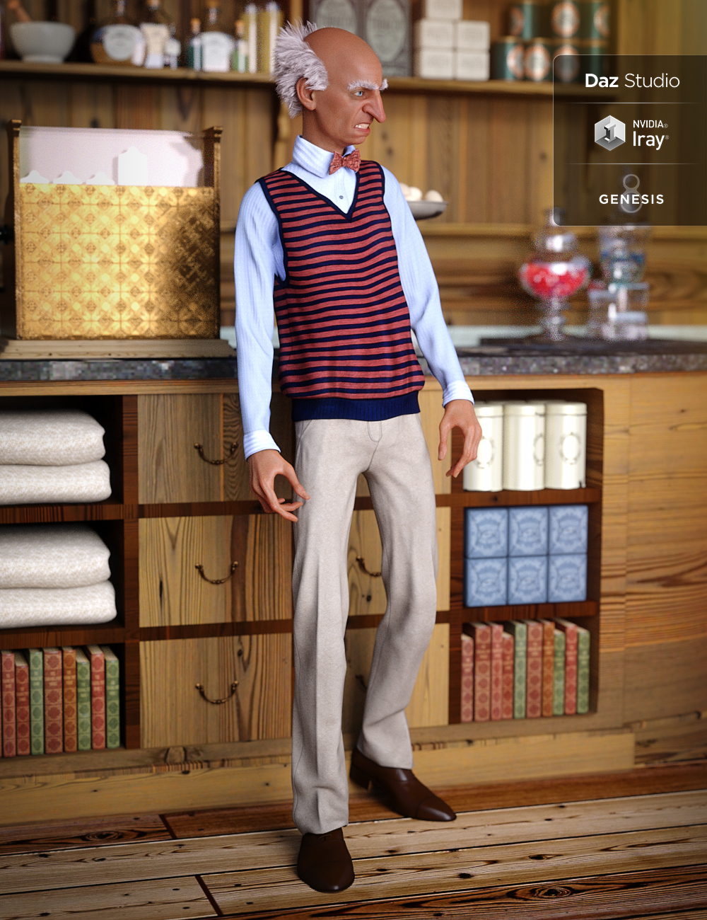 Sweater Vest Outfit Textures Sweater Vest Outfit Textures by: Arien, 3D Models by Daz 3D