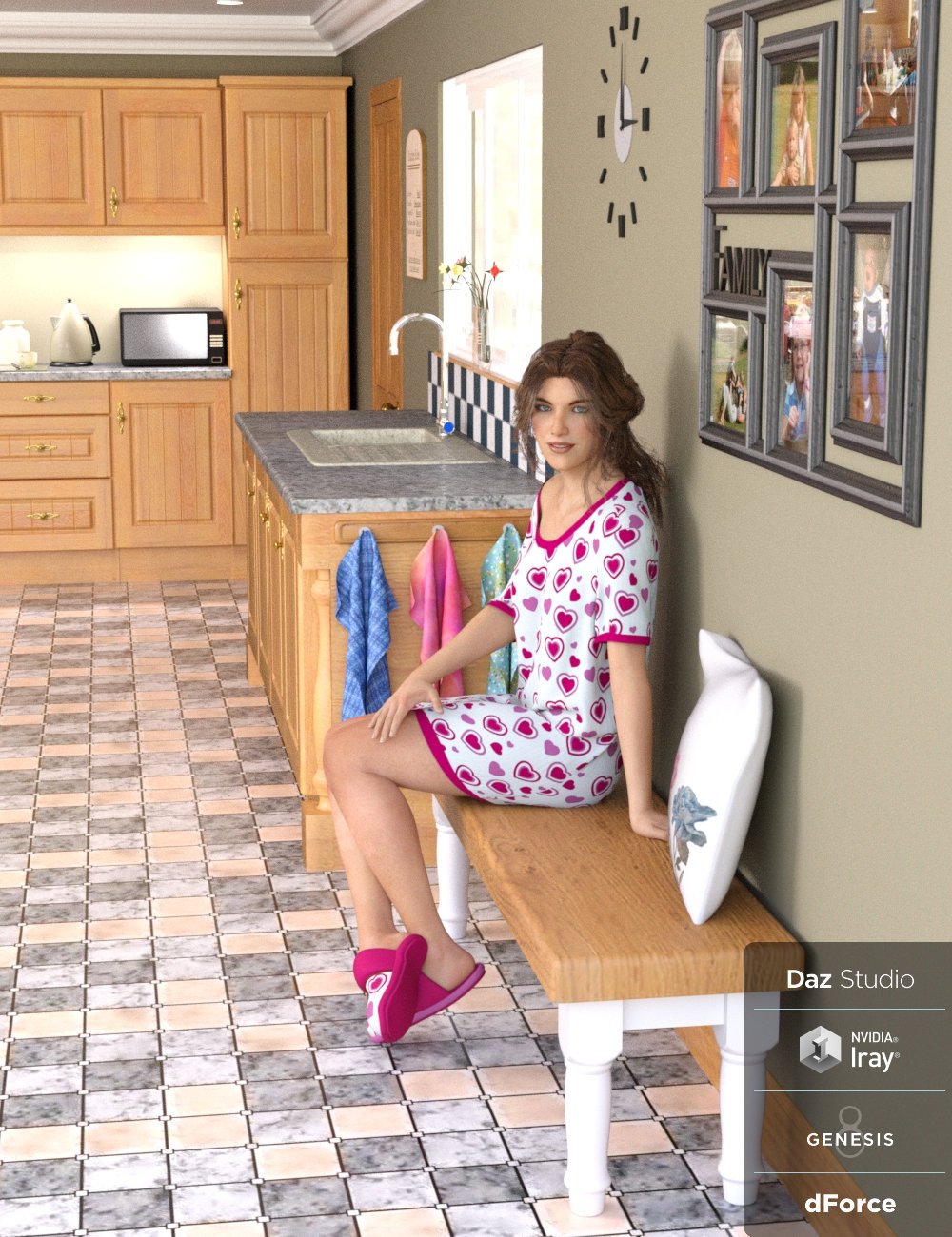 Gen's Kitchen Gen's Kitchen by: Wee Dangerous John, 3D Models by Daz 3D