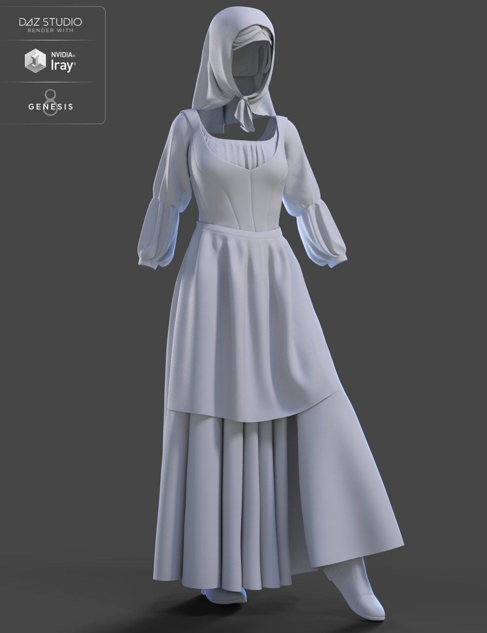 dForce Peasant Dress for Genesis 8 Female(s) dForce Peasant Dress for Genesis 8 Female(s) by: NikisatezMoonscape GraphicsSade, 3D Models by Daz 3D