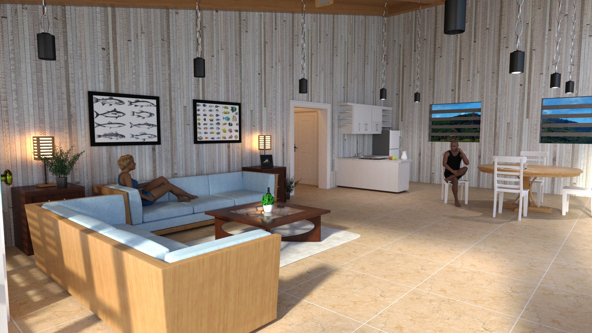 TS Beach House TS Beach House by: Tesla3dCorp, 3D Models by Daz 3D