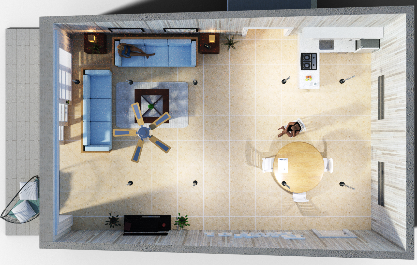 TS Beach House by: Tesla3dCorp, 3D Models by Daz 3D
