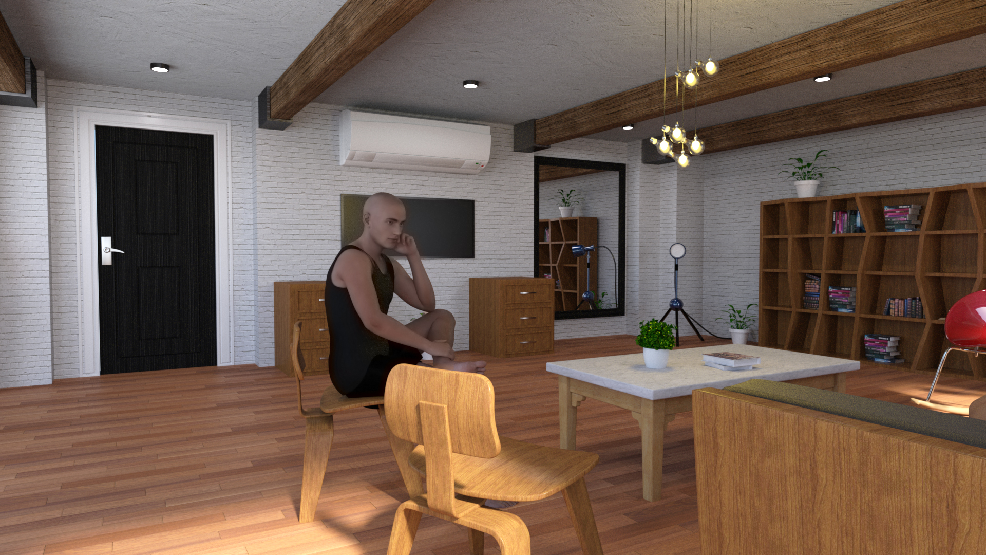 Manhattan Living Room by: Tesla3dCorp, 3D Models by Daz 3D