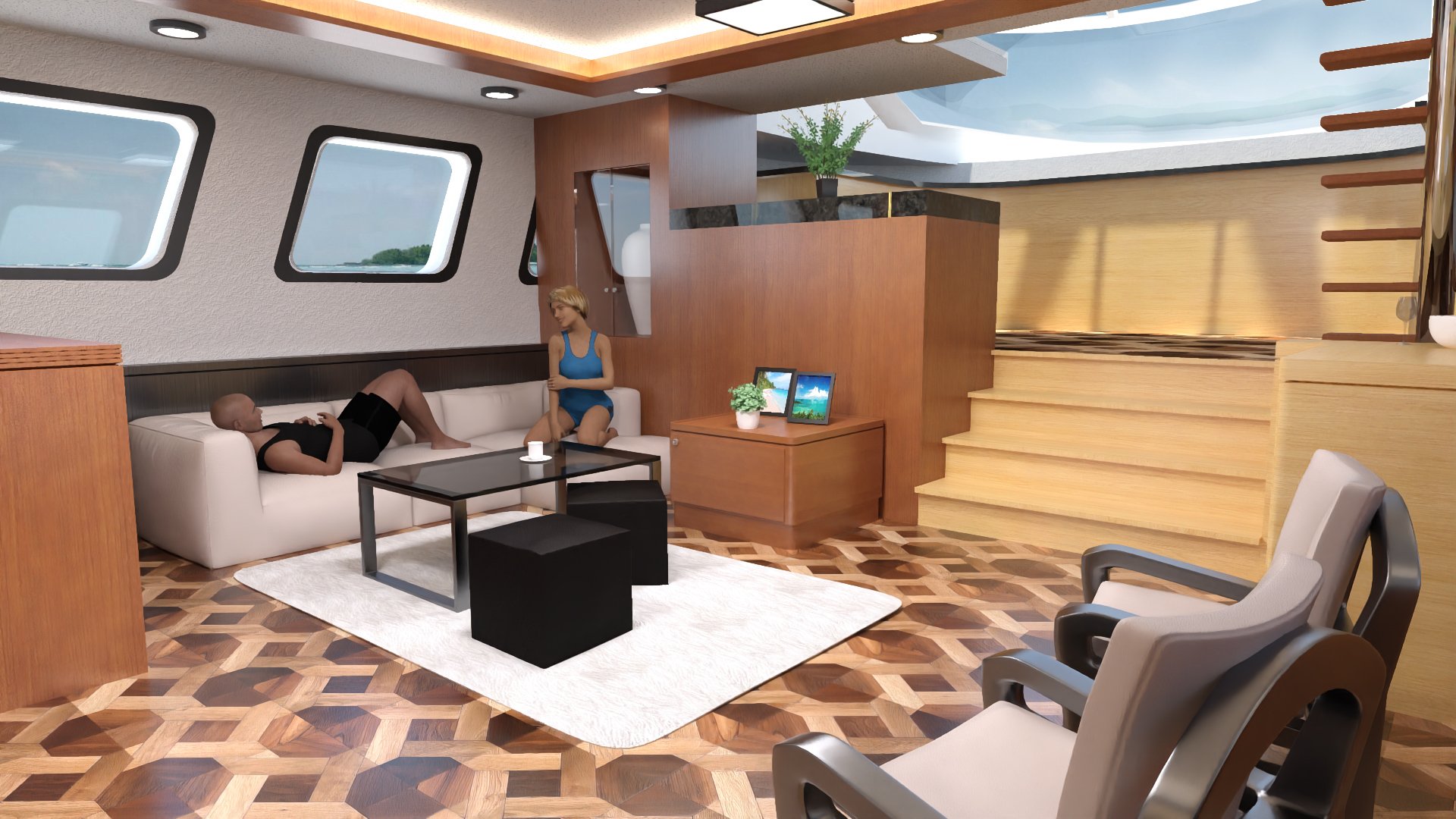 Yacht Salon Yacht Salon by: Tesla3dCorp, 3D Models by Daz 3D