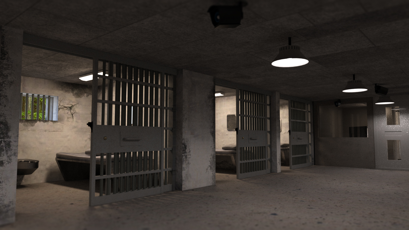 Empty Detention Cell by: Digitallab3D, 3D Models by Daz 3D