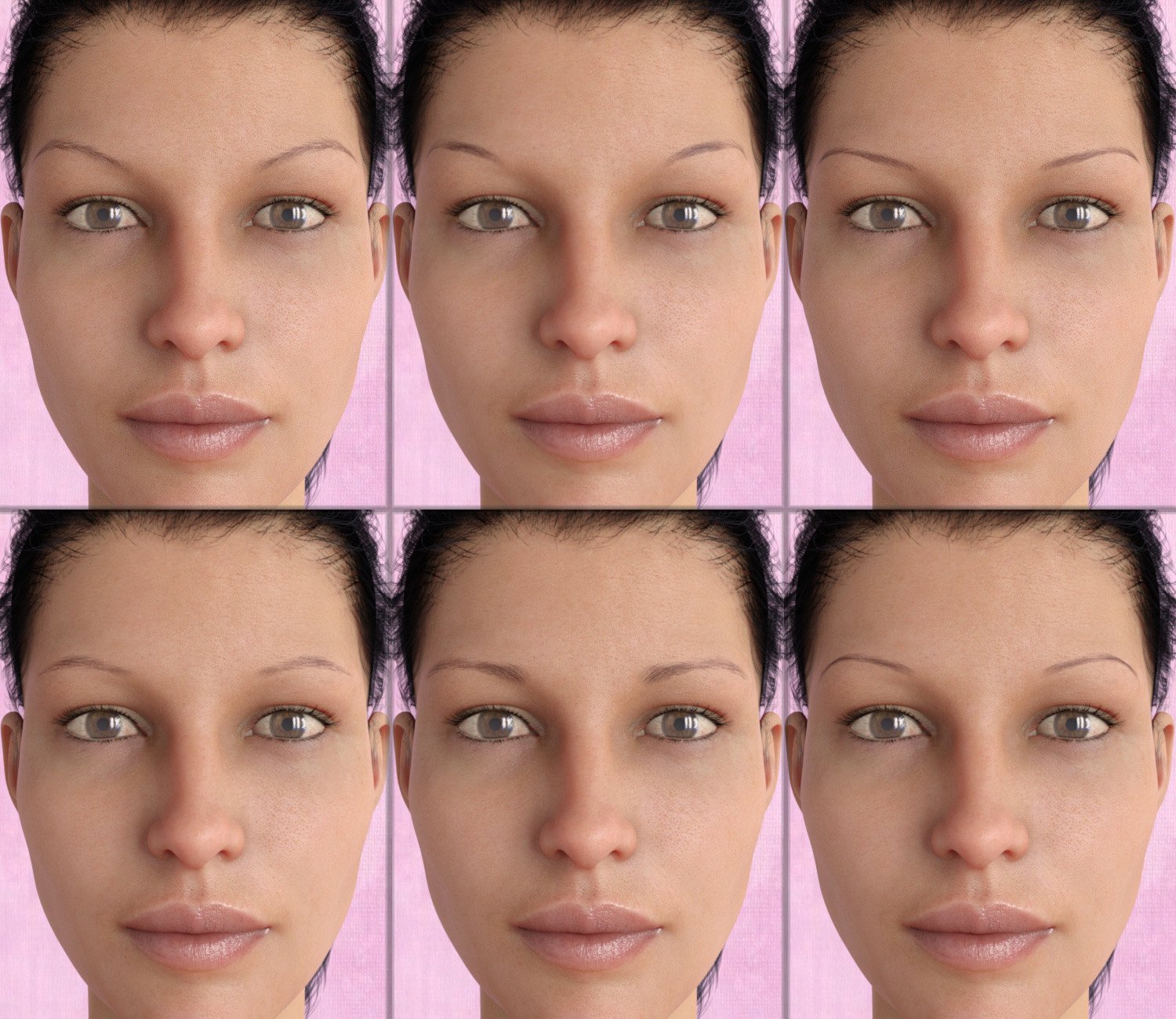 Eyebrows Collection for Genesis 8 Female(s) by: SF-Design, 3D Models by Daz 3D