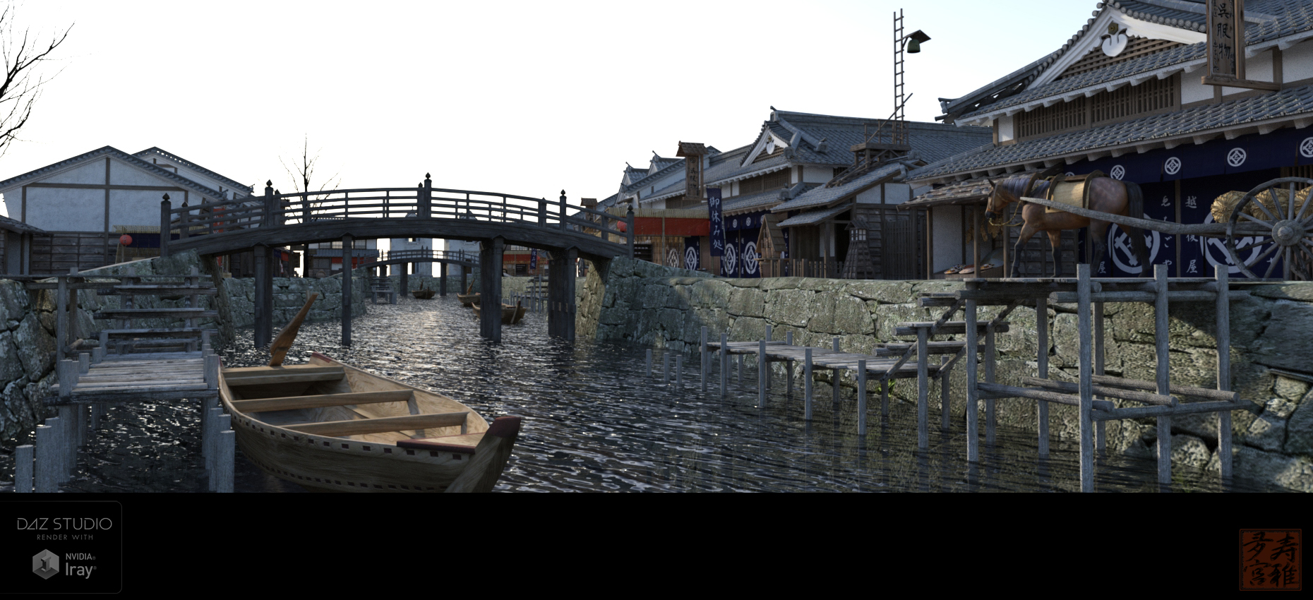 Old Japanese Town Edo Vol.5 by: sugatak, 3D Models by Daz 3D