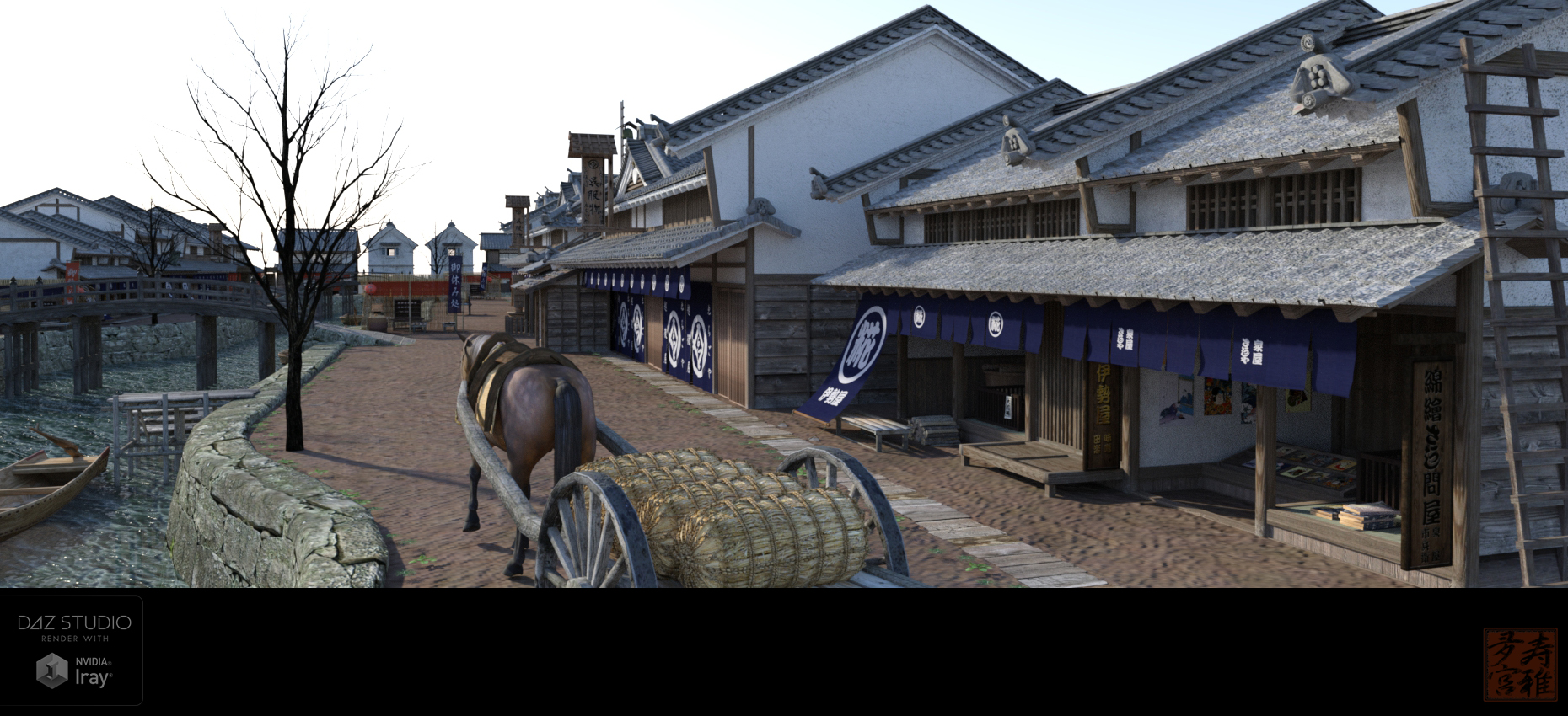 Old Japanese Town Edo Vol.5 Old Japanese Town Edo Vol.5 by: sugatak, 3D Models by Daz 3D