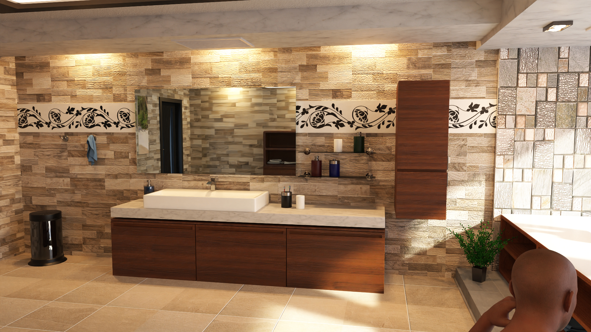 Gardenview Bathroom Gardenview Bathroom by: Tesla3dCorp, 3D Models by Daz 3D