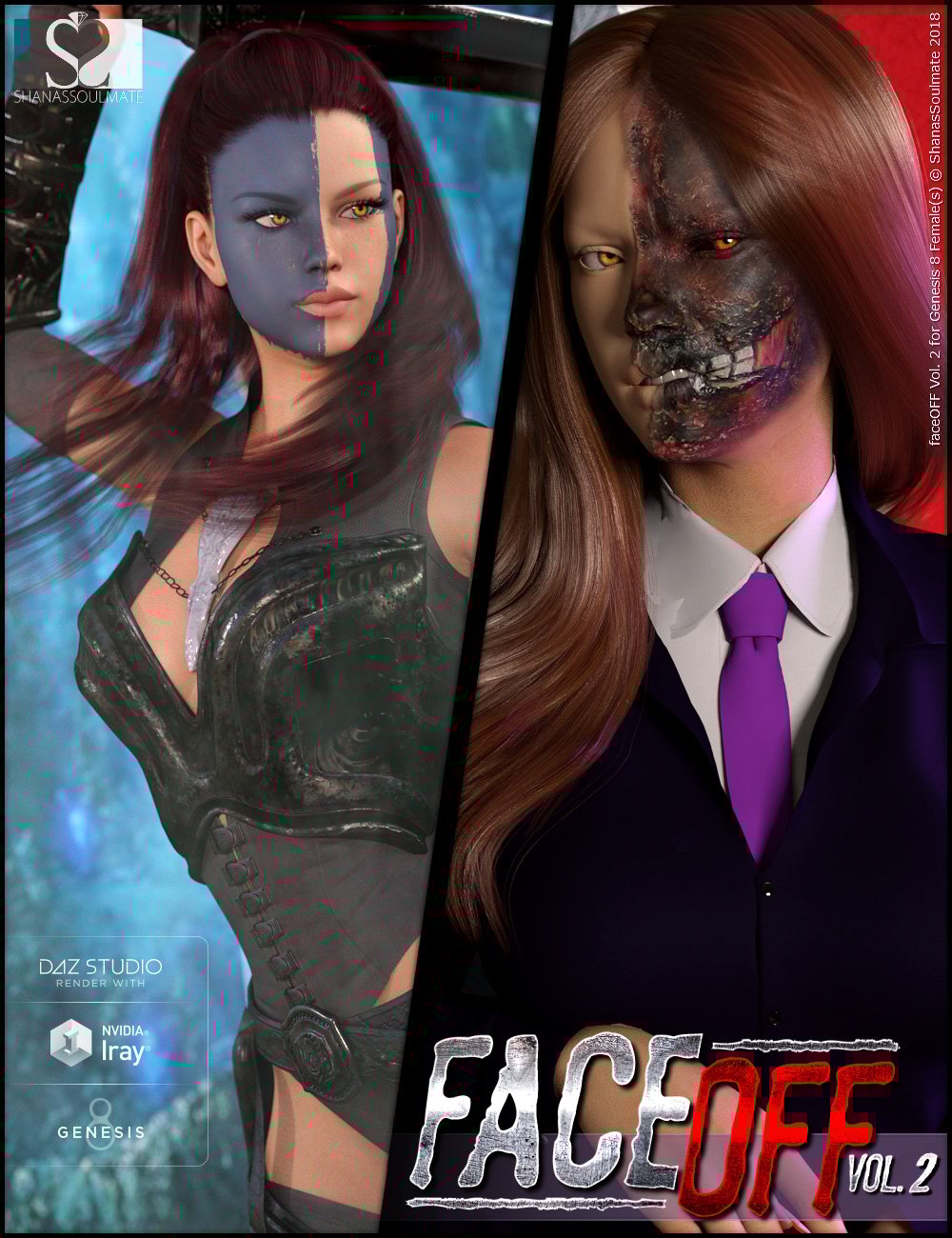 faceOFF Vol. 2 faceOFF Vol. 2 by: ShanasSoulmate, 3D Models by Daz 3D