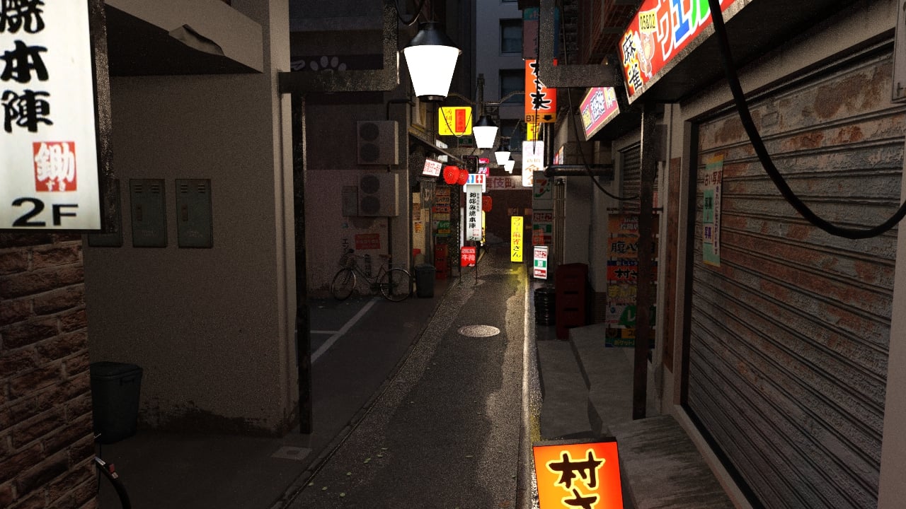 Japanese Alley by: Mely3D, 3D Models by Daz 3D