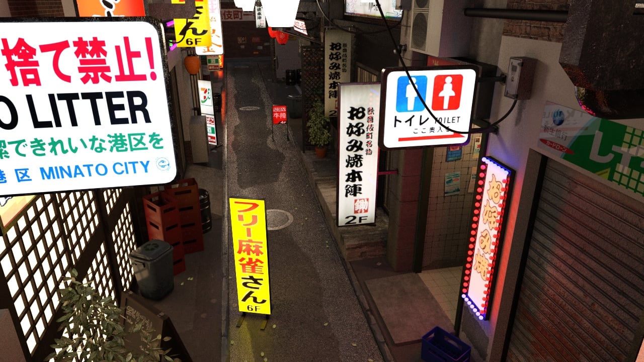 Japanese Alley by: Mely3D, 3D Models by Daz 3D