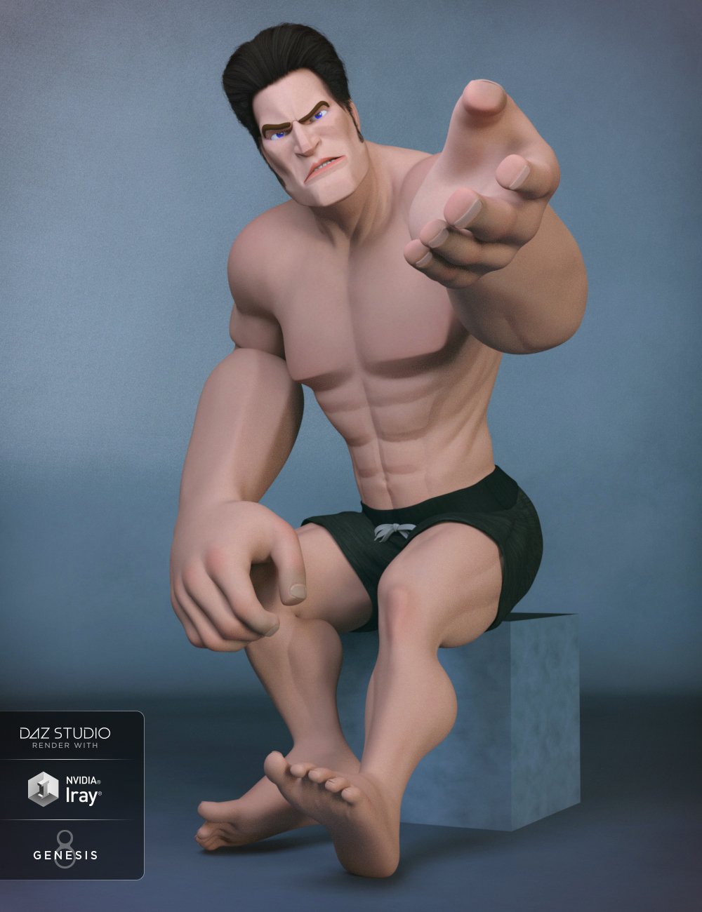 Toon Dwayne 8 Toon Dwayne 8 by: , 3D Models by Daz 3D