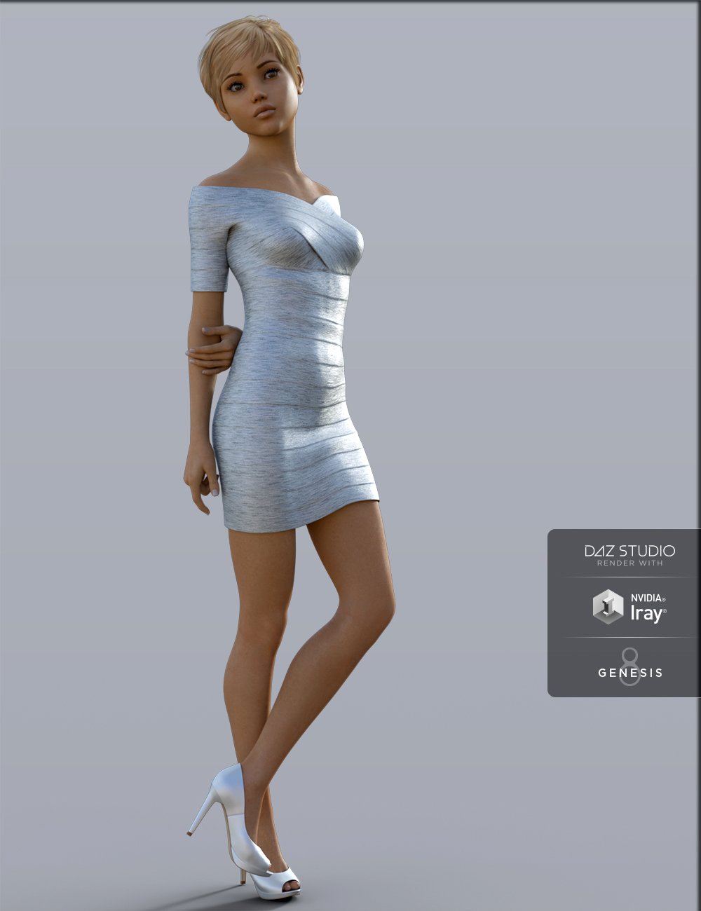 H&C Bandage Dress for Genesis 8 Female(s) H&C Bandage Dress for Genesis 8 Female(s) by: IH Kang, 3D Models by Daz 3D