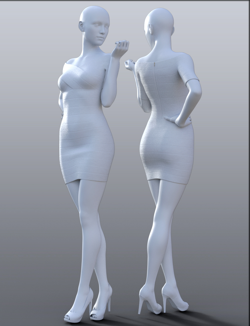 H&C Bandage Dress for Genesis 8 Female(s) H&C Bandage Dress for Genesis 8 Female(s) by: IH Kang, 3D Models by Daz 3D