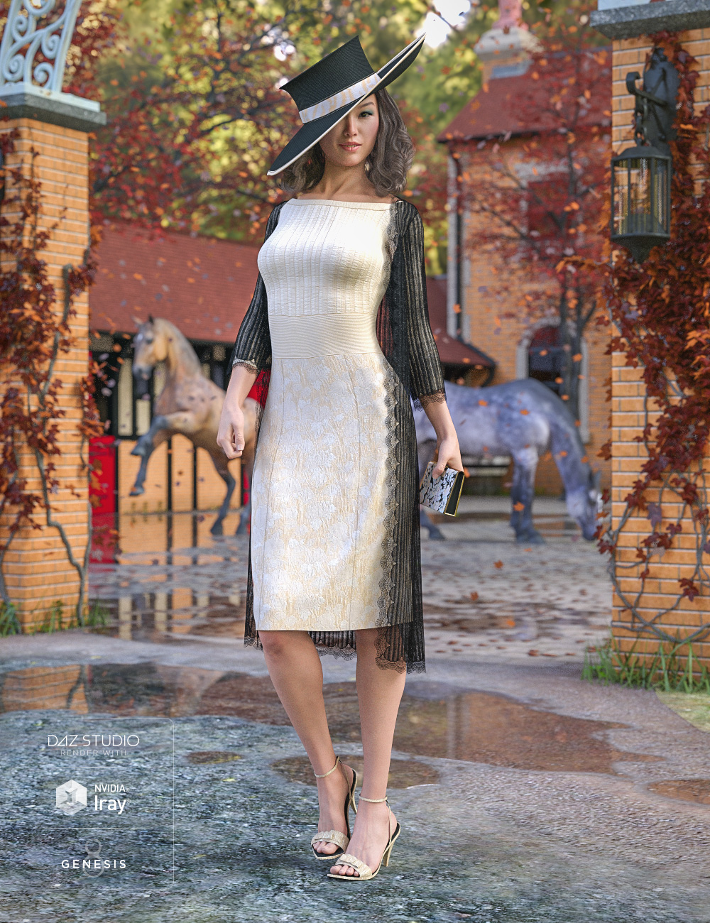 dForce Epsom Downs Outfit Textures by: DirtyFairy, 3D Models by Daz 3D