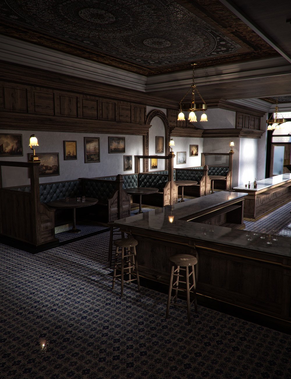 Bar Interior 2018 | Daz 3D