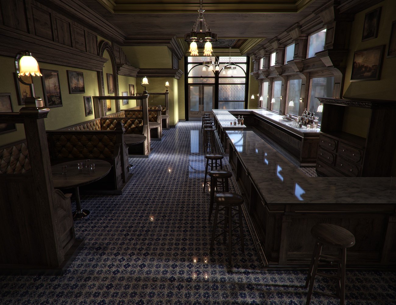 Bar Interior 2018 | Daz 3D