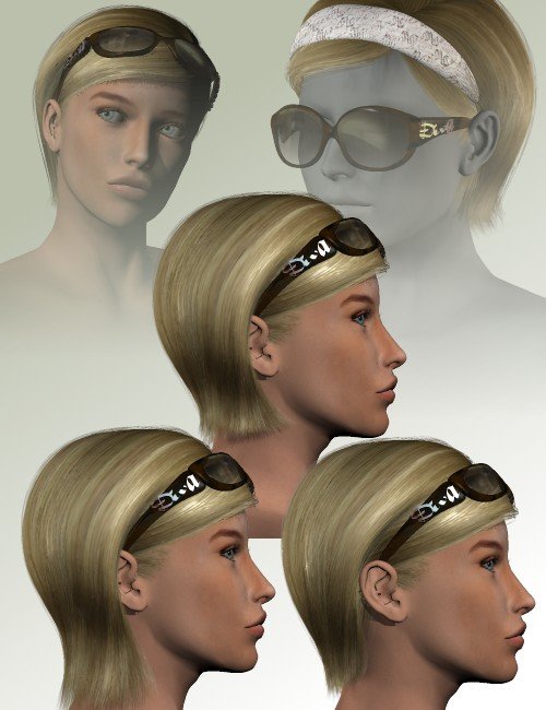 Sunny Delight Hairkit by: Neftis3D, 3D Models by Daz 3D