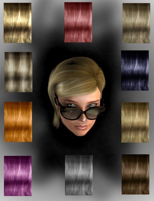 Sunny Delight Hairkit by: Neftis3D, 3D Models by Daz 3D