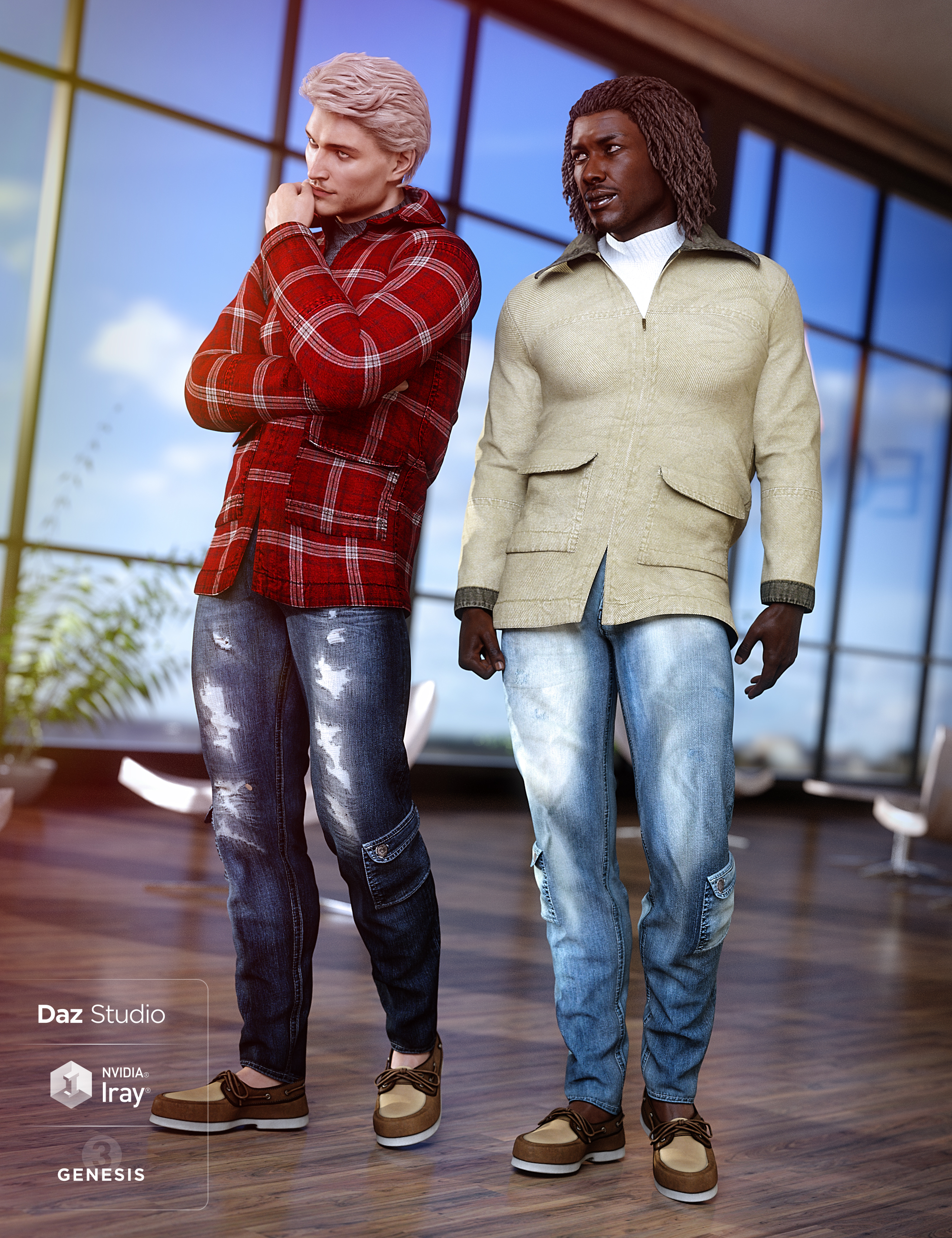 Cool Weather Casual 2 by: Sarsa, 3D Models by Daz 3D