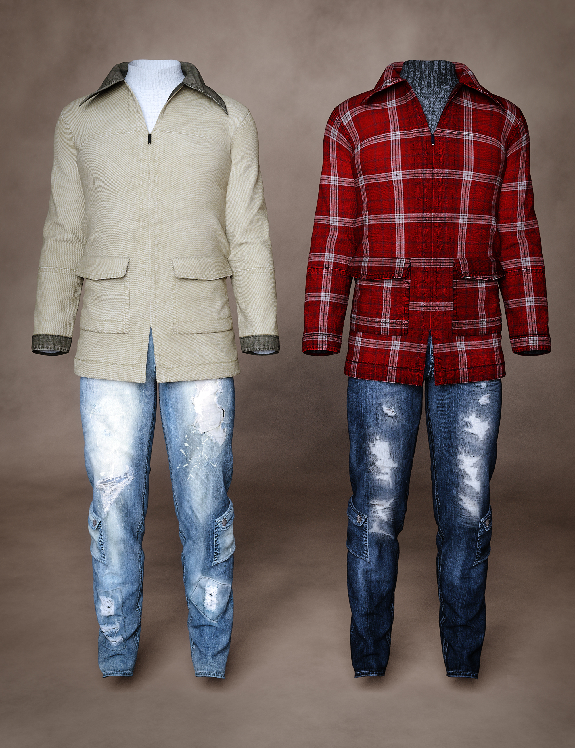 Cool Weather Casual 2 by: Sarsa, 3D Models by Daz 3D