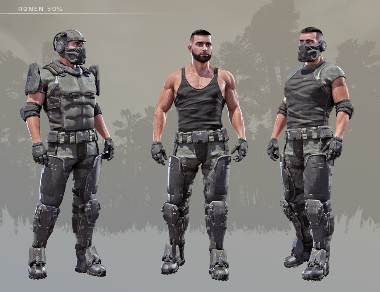 Tactical Assault Outfit for Genesis 8 Male(s) and Female(s) by: Herschel Hoffmeyer, 3D Models by Daz 3D