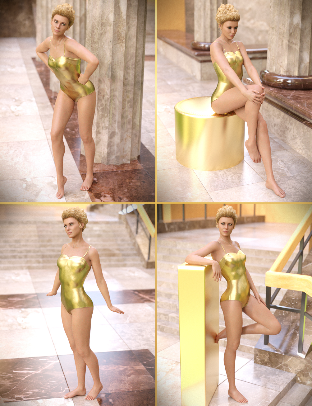 Classic Hollywood Poses for Genesis 8 Female and Penny 8 Classic Hollywood Poses for Genesis 8 Female and Penny 8 by: Devon, 3D Models by Daz 3D