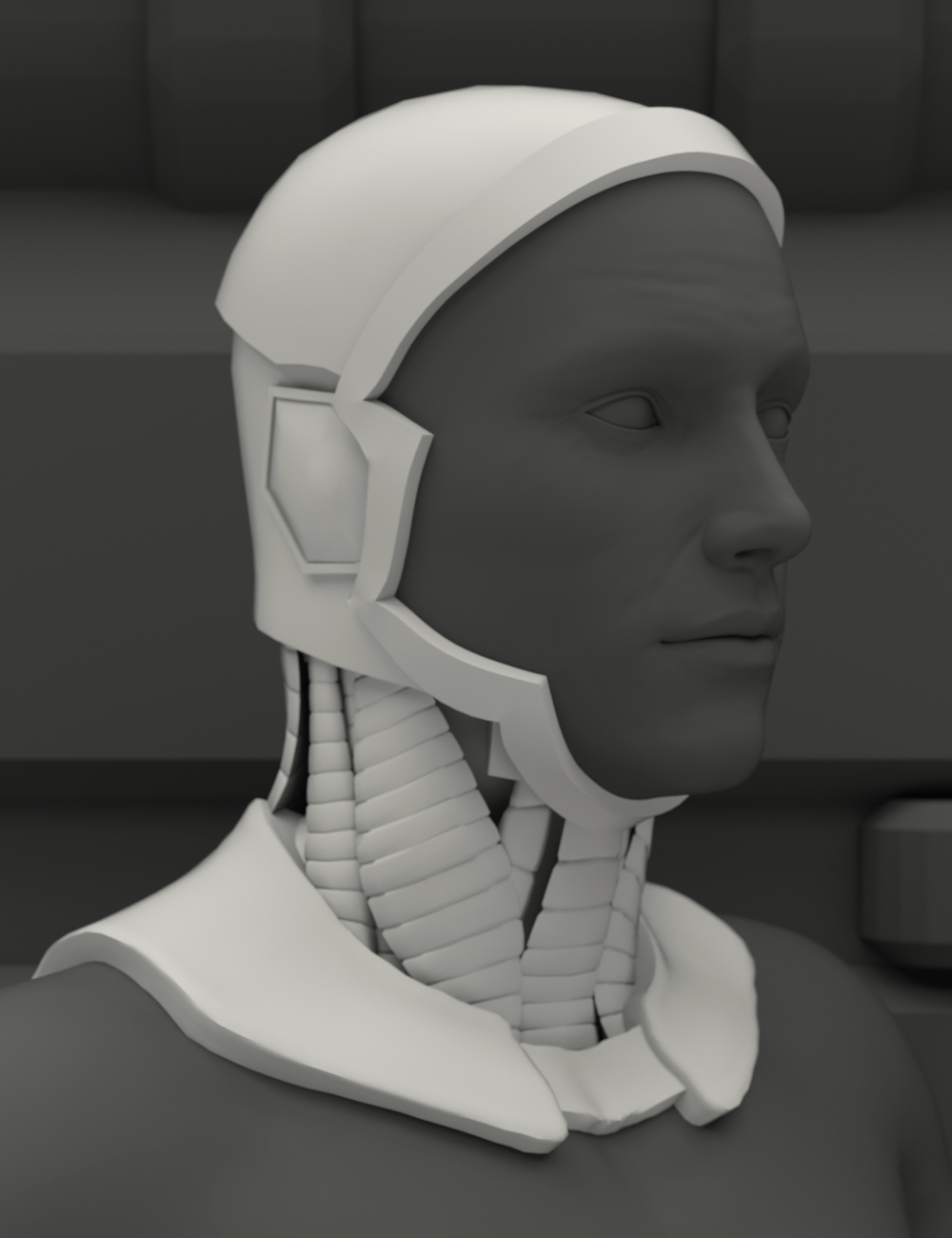 ArcWar Cybernetic Heads for Genesis 8 Male by: Mely3DValandar, 3D Models by Daz 3D