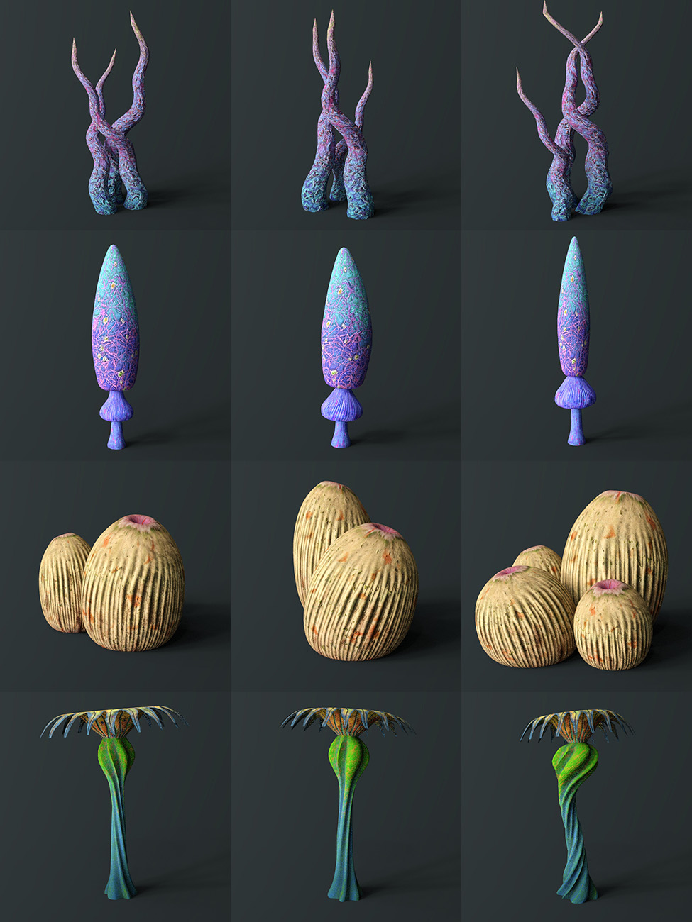 Alien Botanicals 3 Iray by: Orestes Graphics, 3D Models by Daz 3D