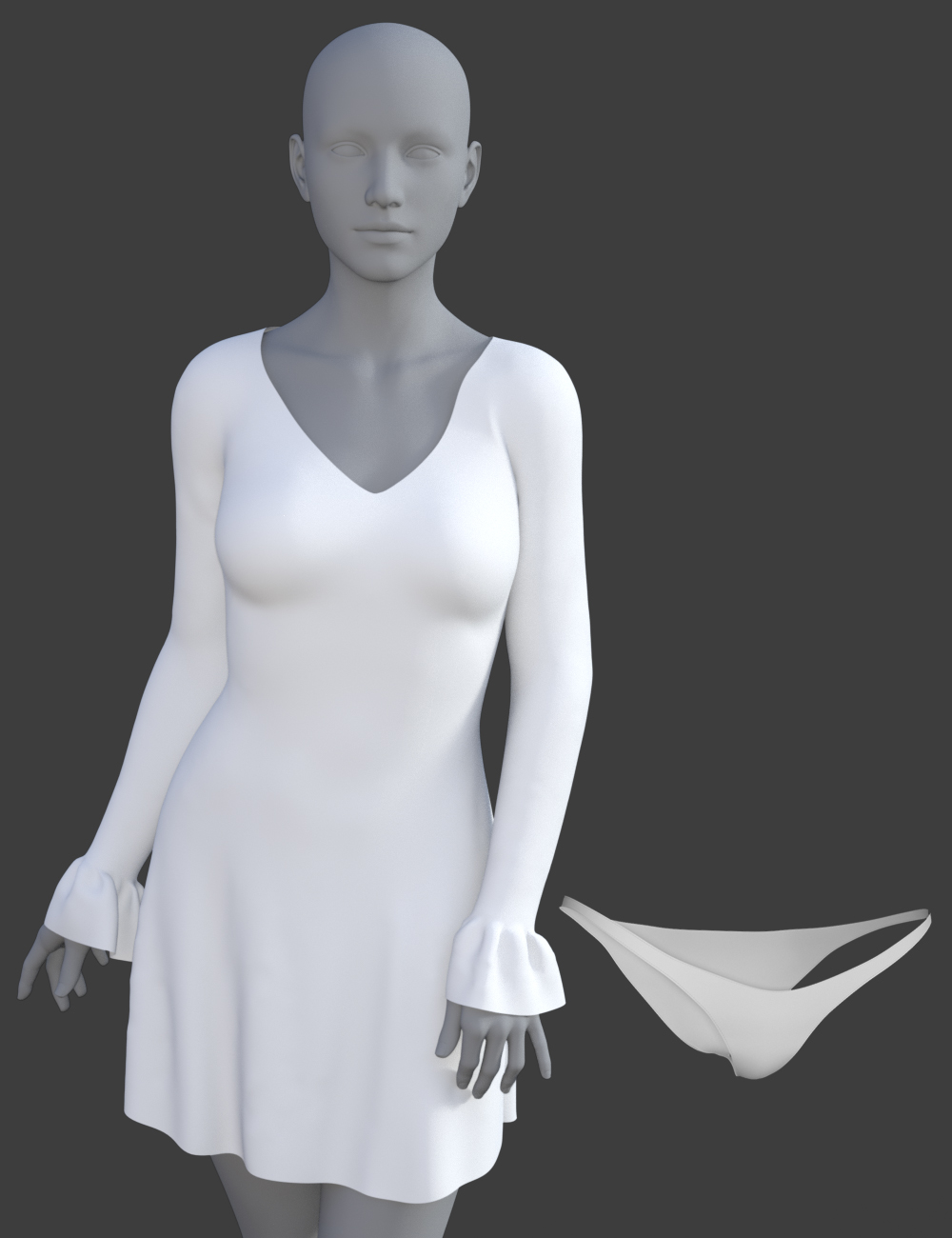 dForce Delilah Dress for Genesis 8 Female(s) by: PandyGirl, 3D Models by Daz 3D