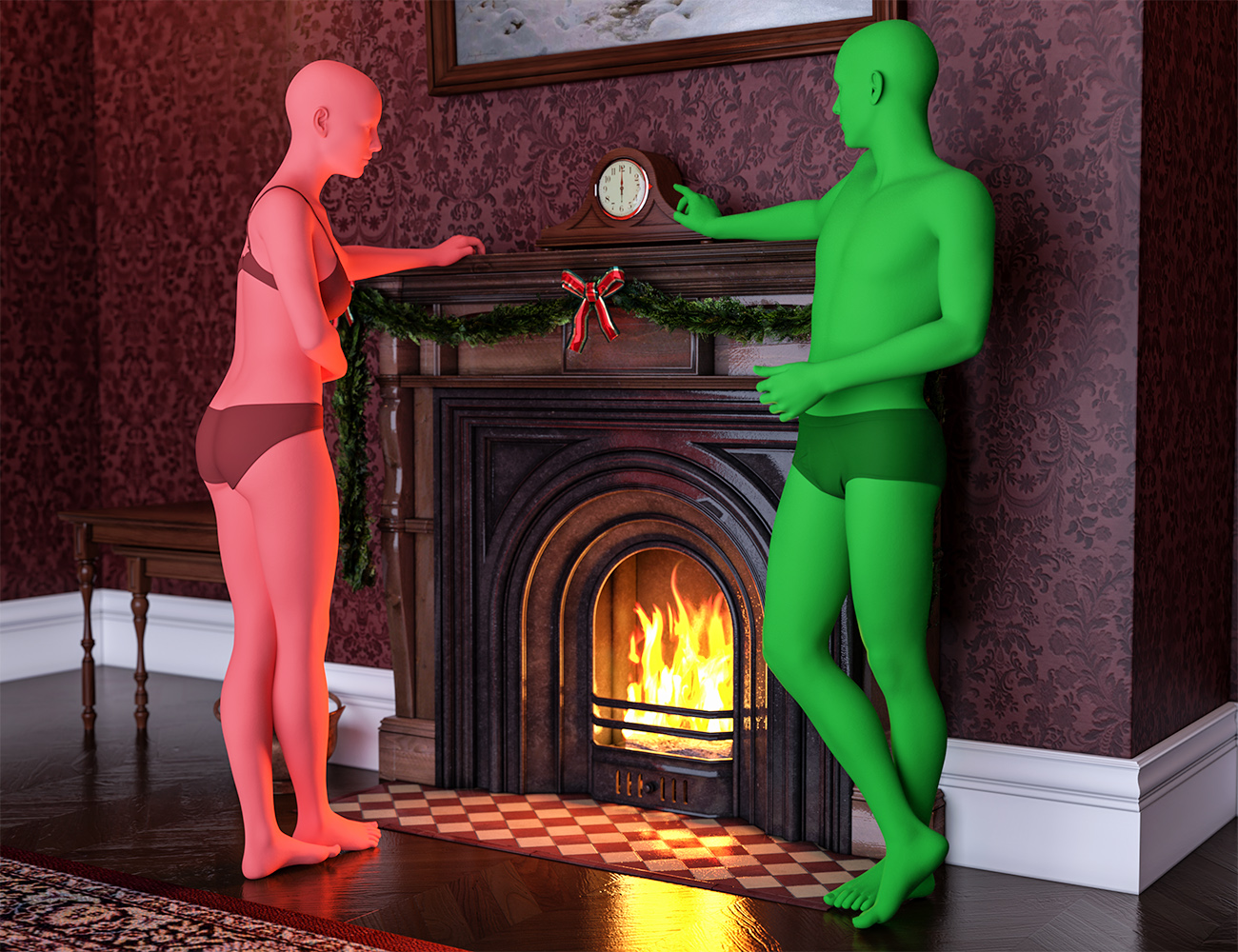 Holiday Portrait Poses by: Three Wishes, 3D Models by Daz 3D