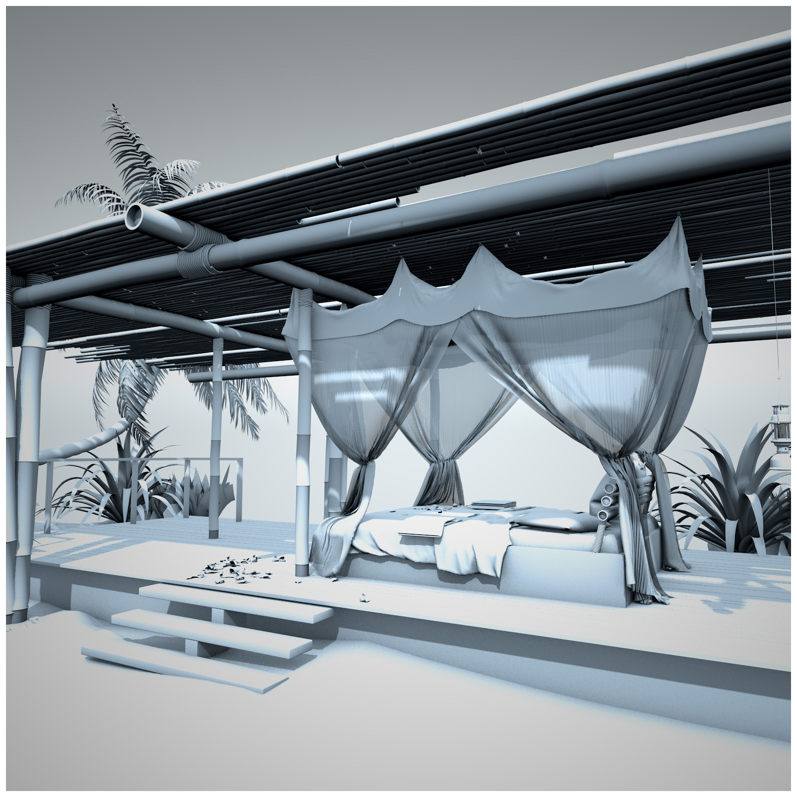 Nihi Sumba Cabana by: Ansiko, 3D Models by Daz 3D