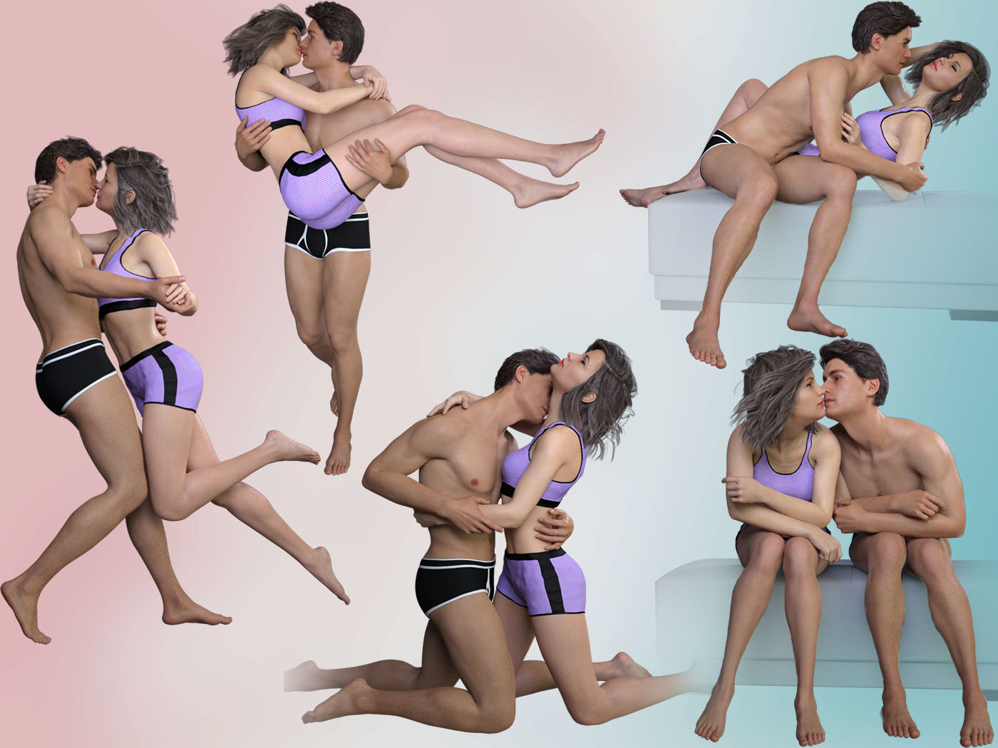 The Kiss of Love Poses for Victoria 8 and Michael 8 The Kiss of Love Poses for Victoria 8 and Michael 8 by: aurorabreeze, 3D Models by Daz 3D