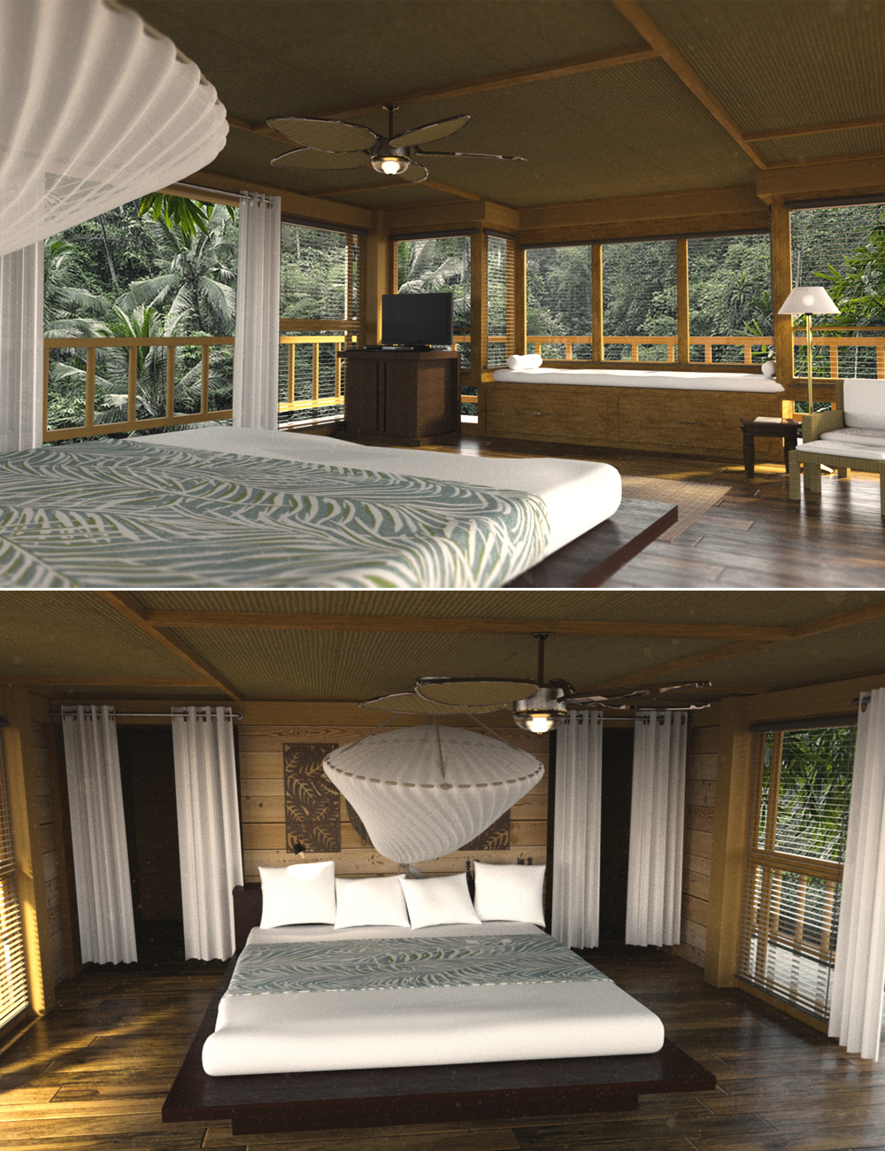Bali Resort Room by: Digitallab3D, 3D Models by Daz 3D