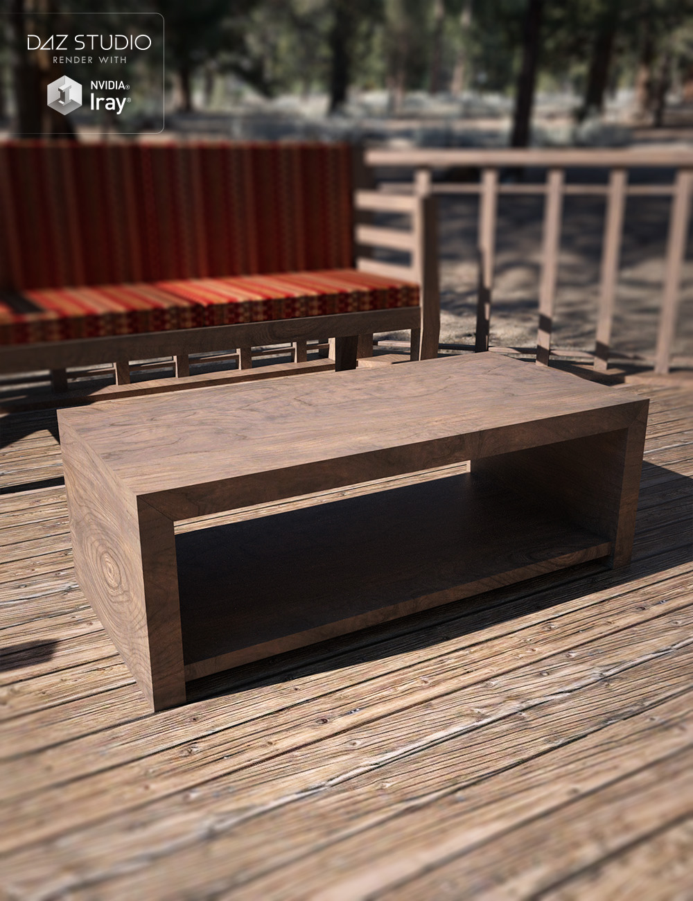 Deck and Furniture Set by: , 3D Models by Daz 3D