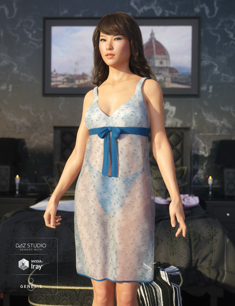 Teddy Sleepwear for Genesis 8 Female(s) by: Ravenhair, 3D Models by Daz 3D