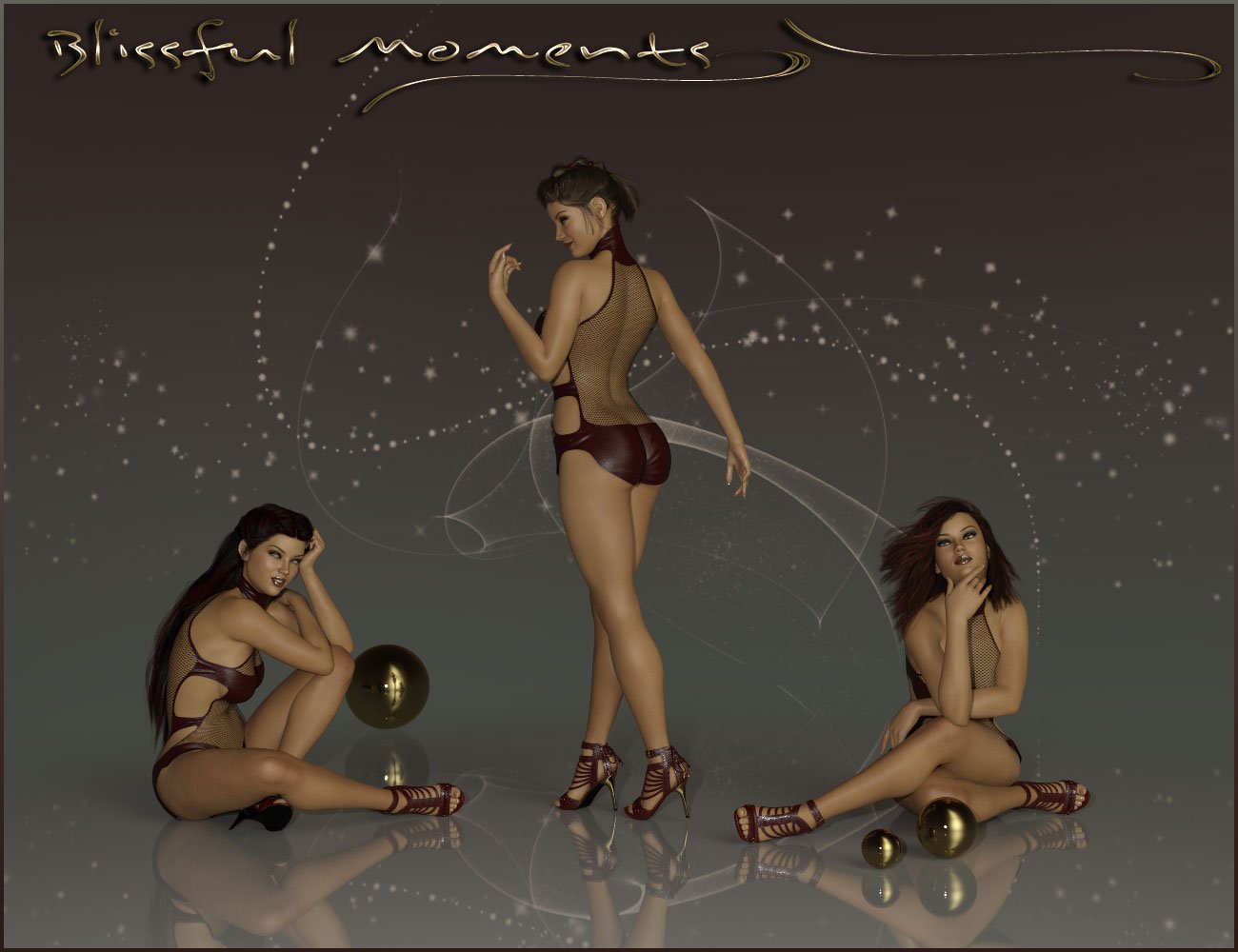 Blissful Moments - Poses for Genesis 3 and 8 Female(s) by: ilona, 3D Models by Daz 3D