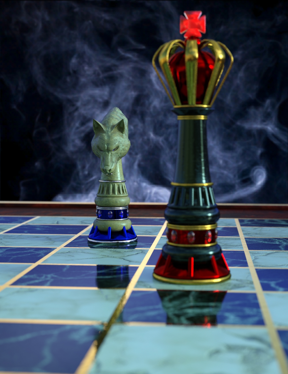 Checkmate Chess Set Checkmate Chess Set by: DzFire, 3D Models by Daz 3D
