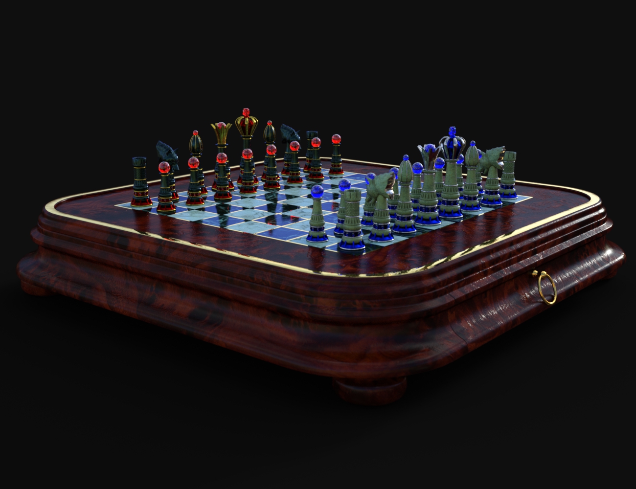 Checkmate Chess Set by: DzFire, 3D Models by Daz 3D
