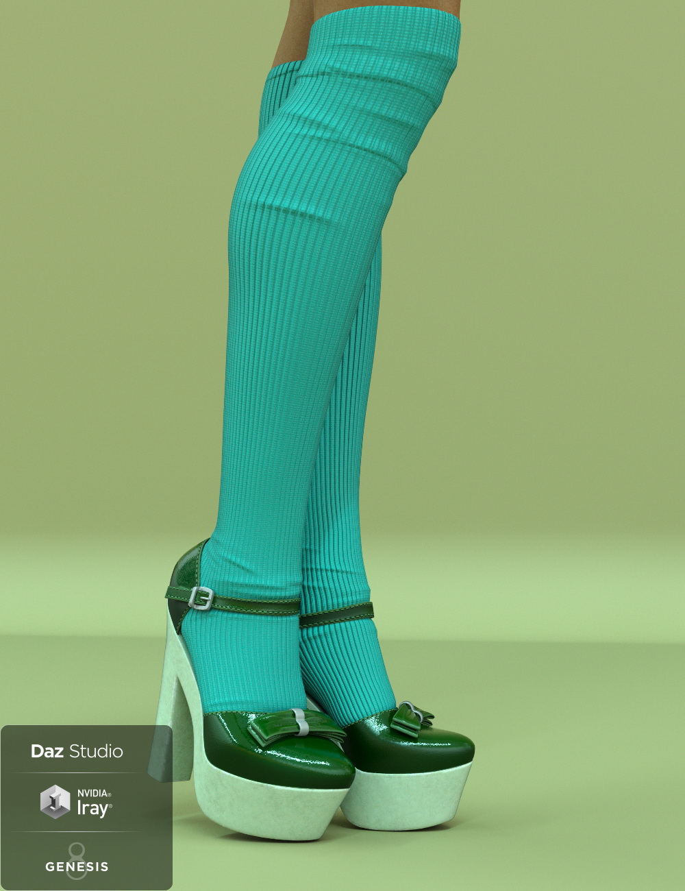 Janet Heels and Socks for Genesis 8 Female(s) Janet Heels and Socks for Genesis 8 Female(s) by: chungdan, 3D Models by Daz 3D