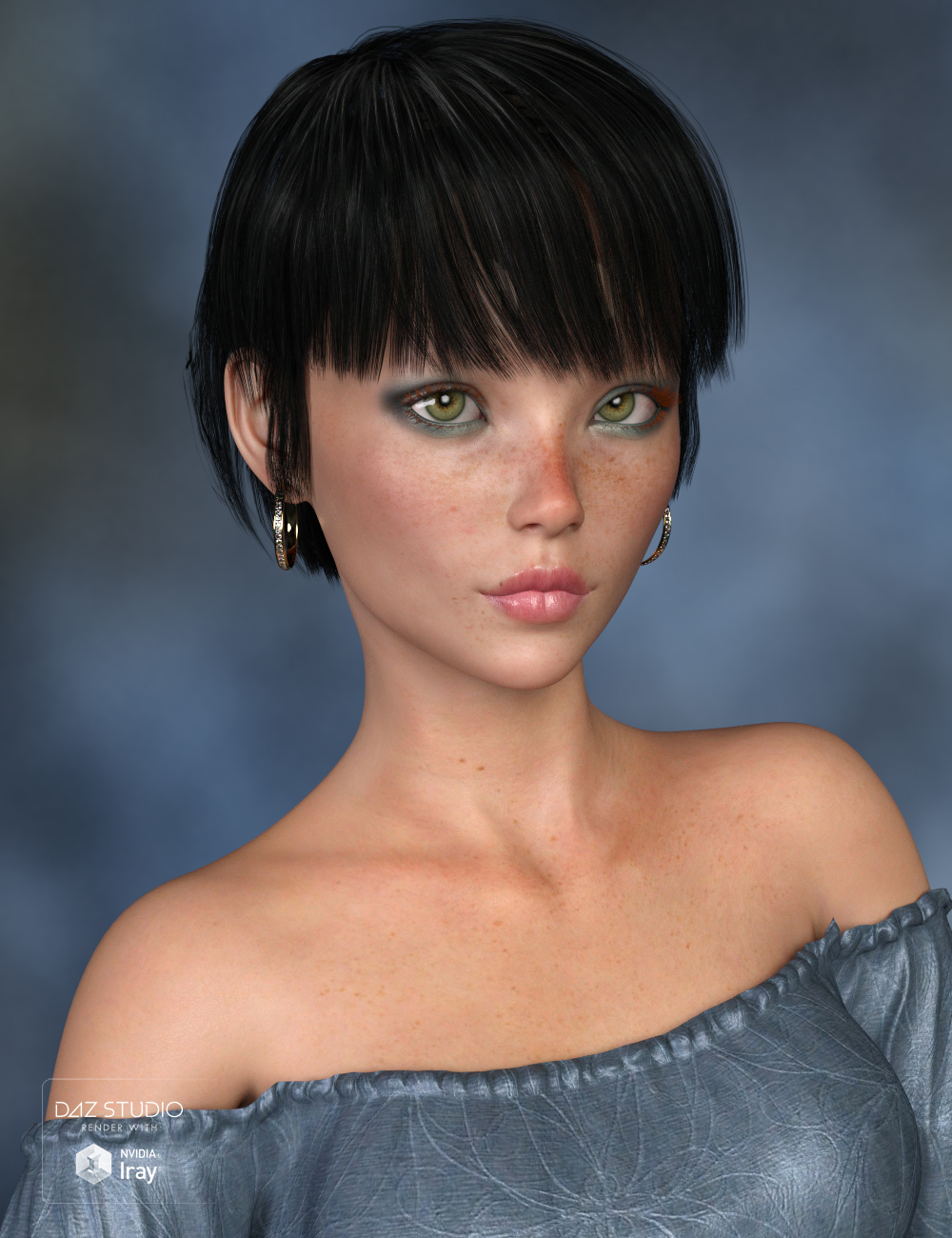 Carella Hair for Genesis 3 and 8 Female(s) by: SWAM, 3D Models by Daz 3D