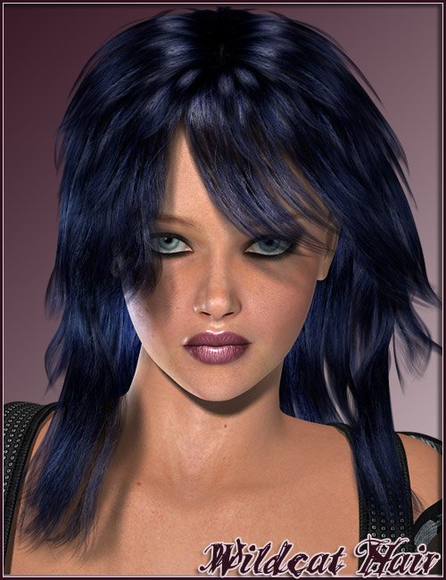 Wildcat Hair by: , 3D Models by Daz 3D