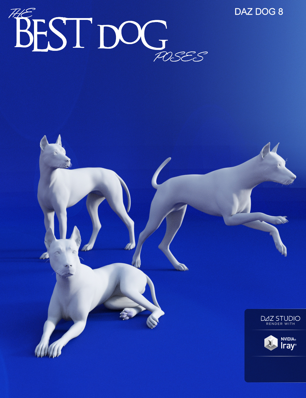 Best Dog Poses for Daz Dog 8 by: Muscleman, 3D Models by Daz 3D
