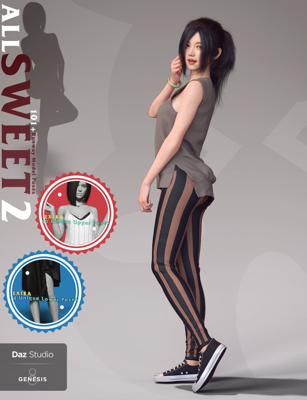 All Sweet Fashion Poses Series 2 for Genesis 8 Female by: , 3D Models by Daz 3D