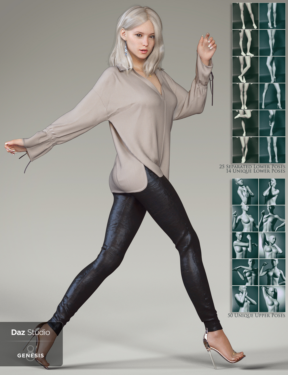 All Sweet Fashion Poses Series 2 for Genesis 8 Female by: , 3D Models by Daz 3D